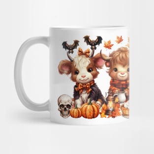 Happy Hallothanksmas Highland Cow #6 Mug